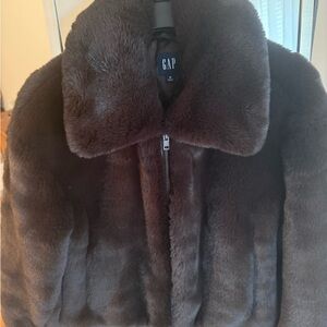GAP Women's Chocolate Teddy Jacket